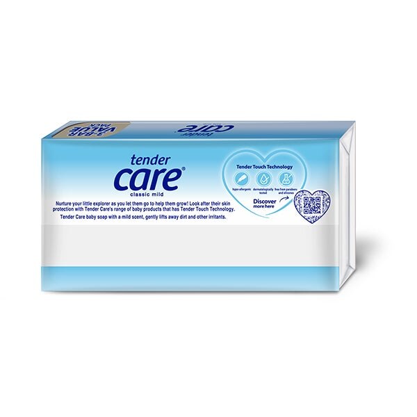 Classic Mild Baby Soap  80g 3-bar Multipack back