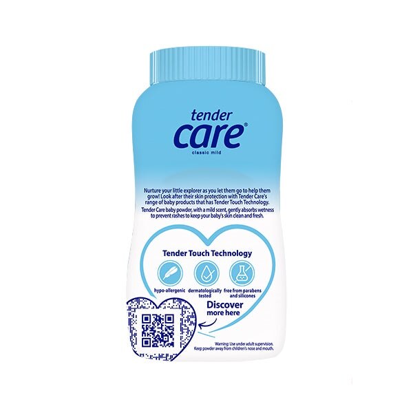 Classic mild baby powder 100g back